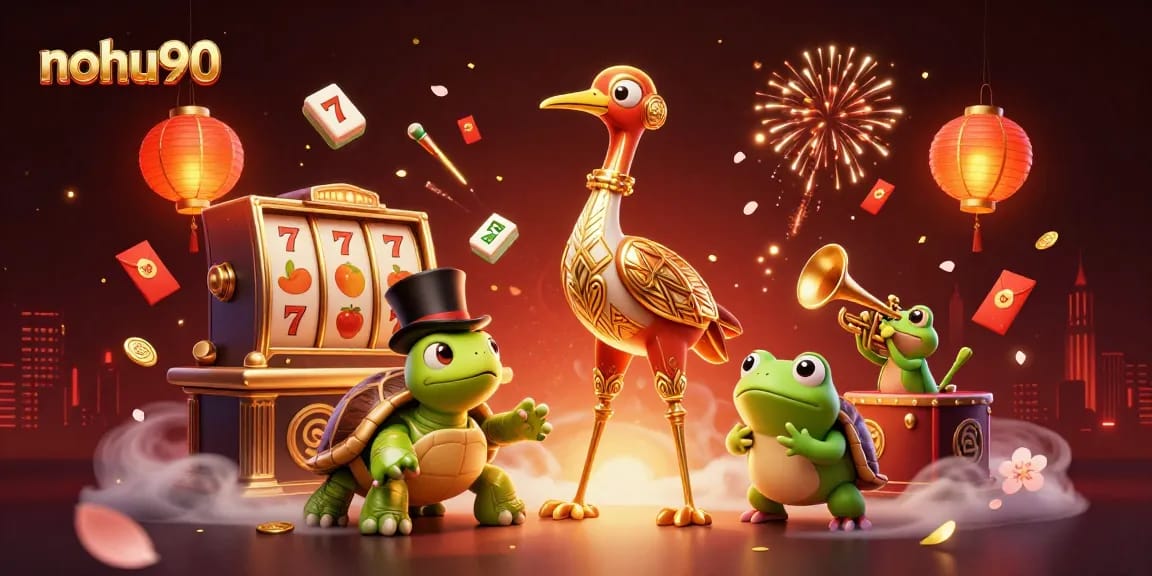 Play exciting slots and win big at nohu90 with vibrant characters and detailed gaming elements.