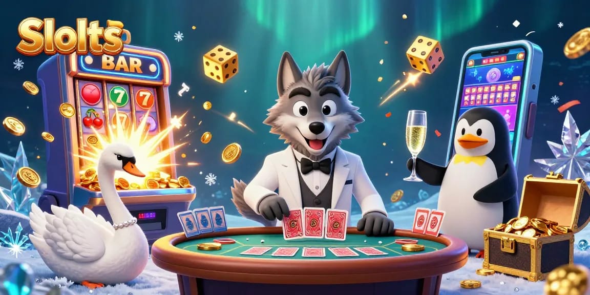 Engage with thrilling Slots action featuring luxury characters and vibrant casino elements.