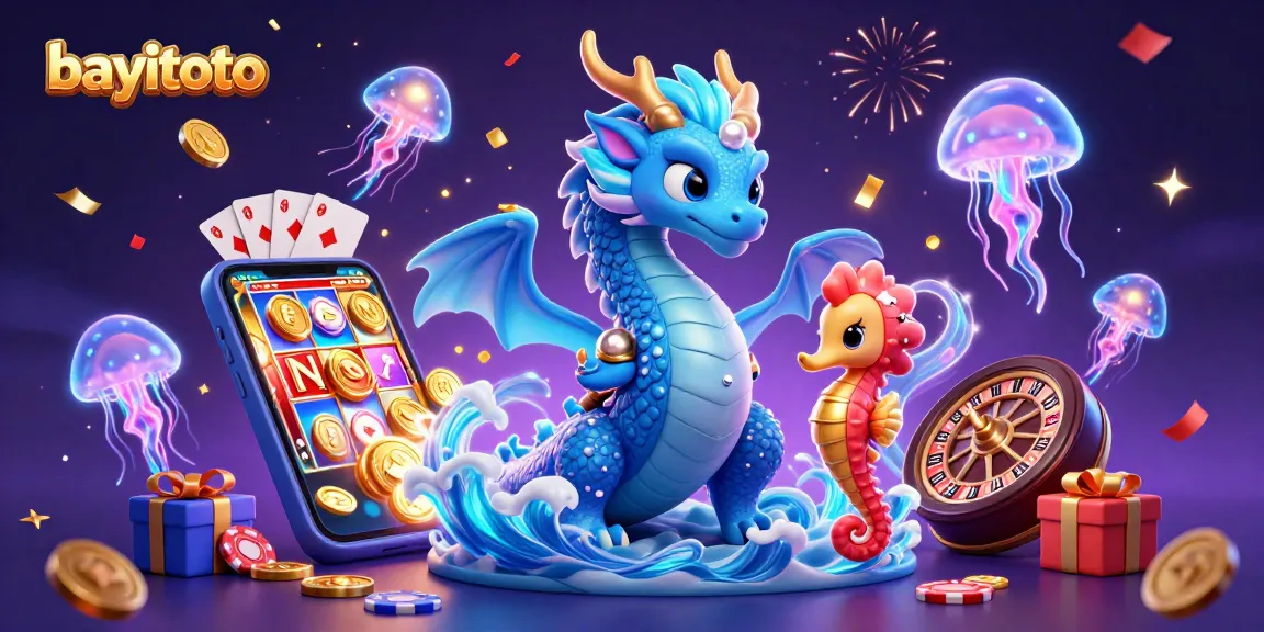 Engage in bayitoto's exhilarating ocean-themed slot experience with a playful dragon and knight adventure.