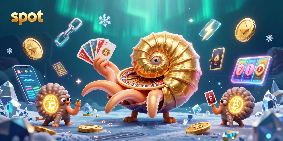 Spin winning slots in a vibrant 3D scene featuring a giant nautilus and glowing coins.