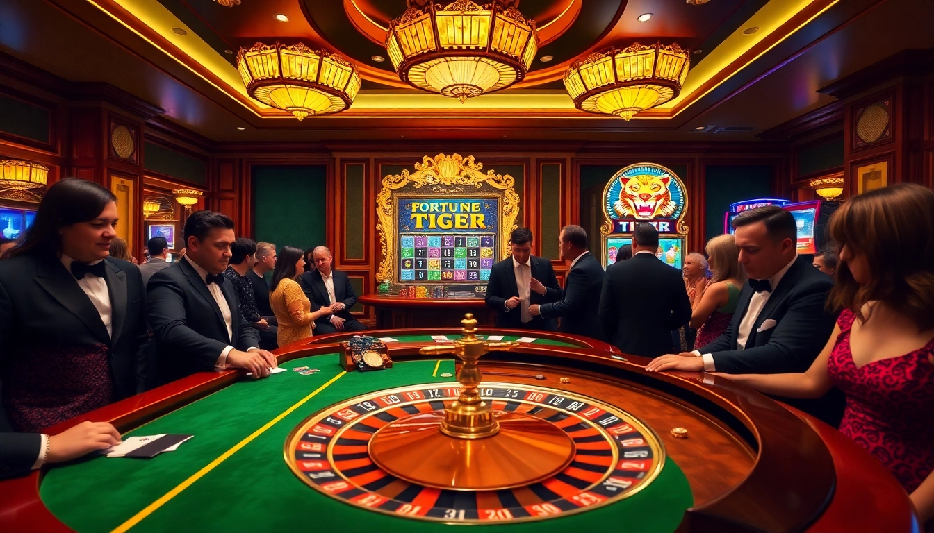 Engage in exciting gameplay at Fortune Tiger ฝากถอนออโต้ with thrilling casino tables and vibrant slot machines.