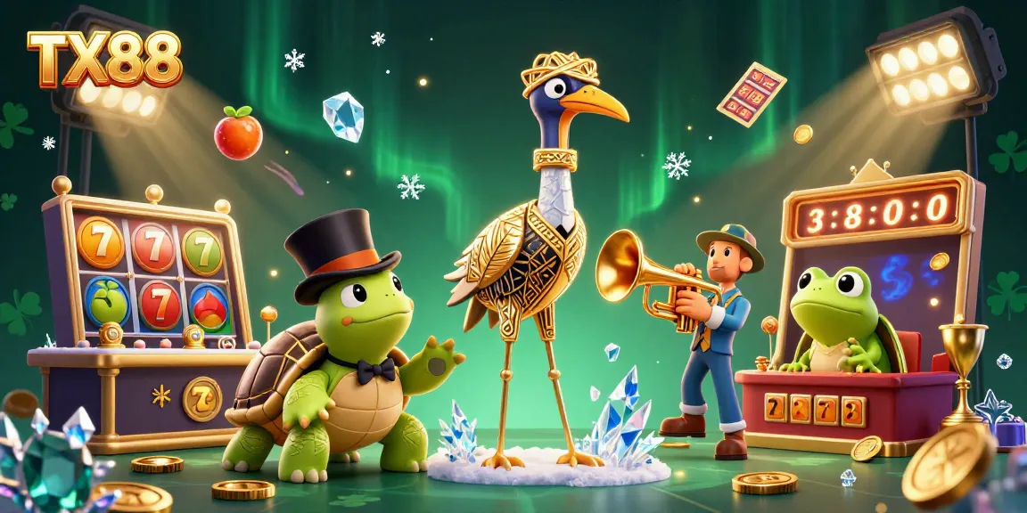 Engage in thrilling gameplay with TX88’s slots, featuring dynamic characters and rich casino visuals.