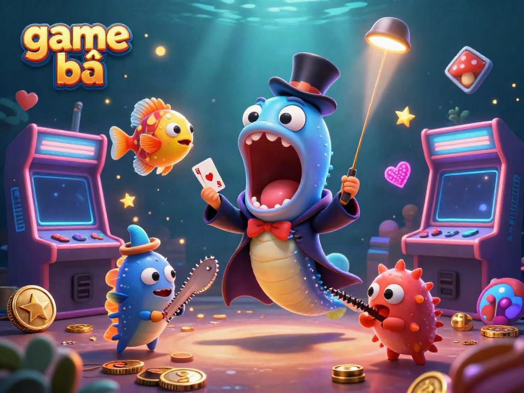 Engage in thrilling game bài with vivid characters in a magical underwater casino.