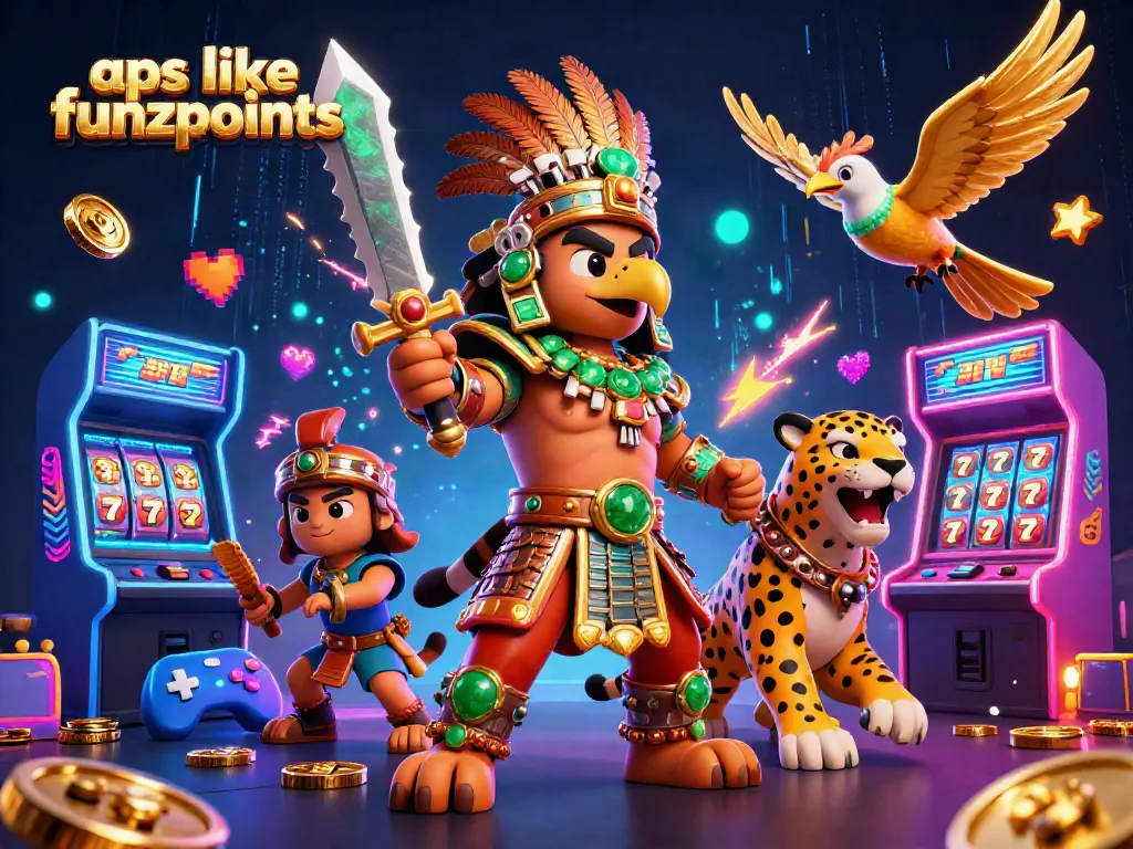 Play exciting games like Funzpoints at dynamic casinos featuring vibrant character illustrations.