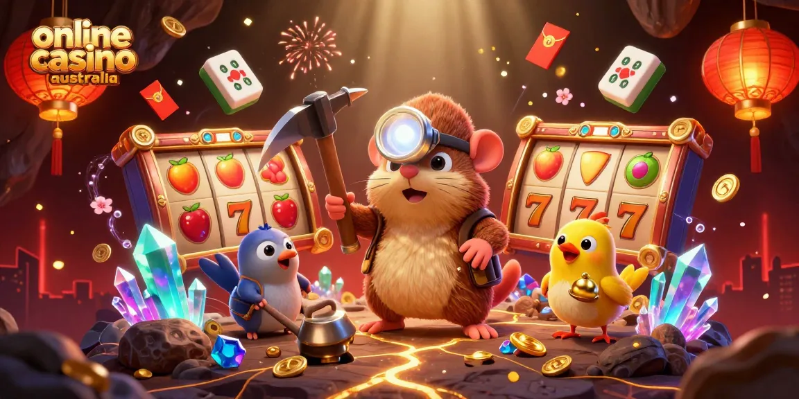 Join the fun at our online casino Australia with vibrant symbols and a treasure hunter adventure!