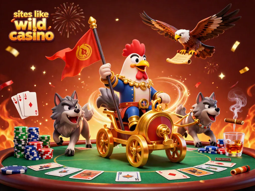 Engage with top sites like Wild Casino through dynamic poker action and vibrant game elements.