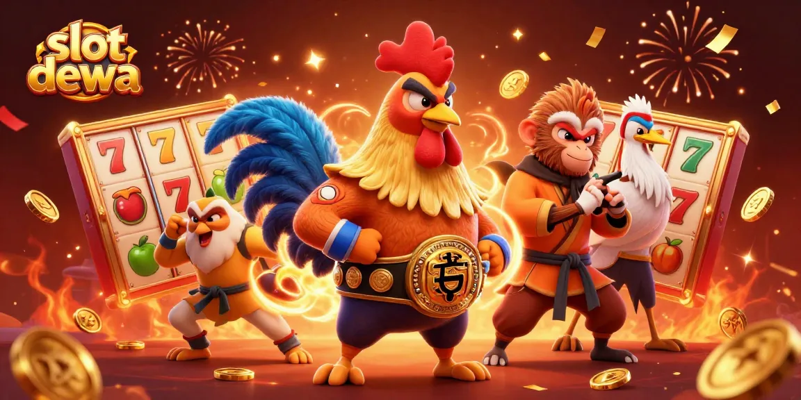Menangkan jackpot dengan slot dewa di ilustrasi 3D di kasino online yang penuh warna.