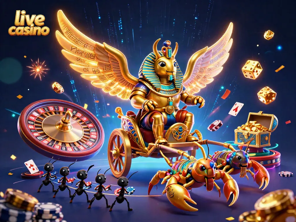Gambarkan suasana live casino dengan dealer beraksi di depan pengguna.