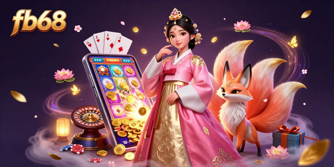 Experience excitement at fb68 with a vibrant 3D illustration of gaming action and luck.