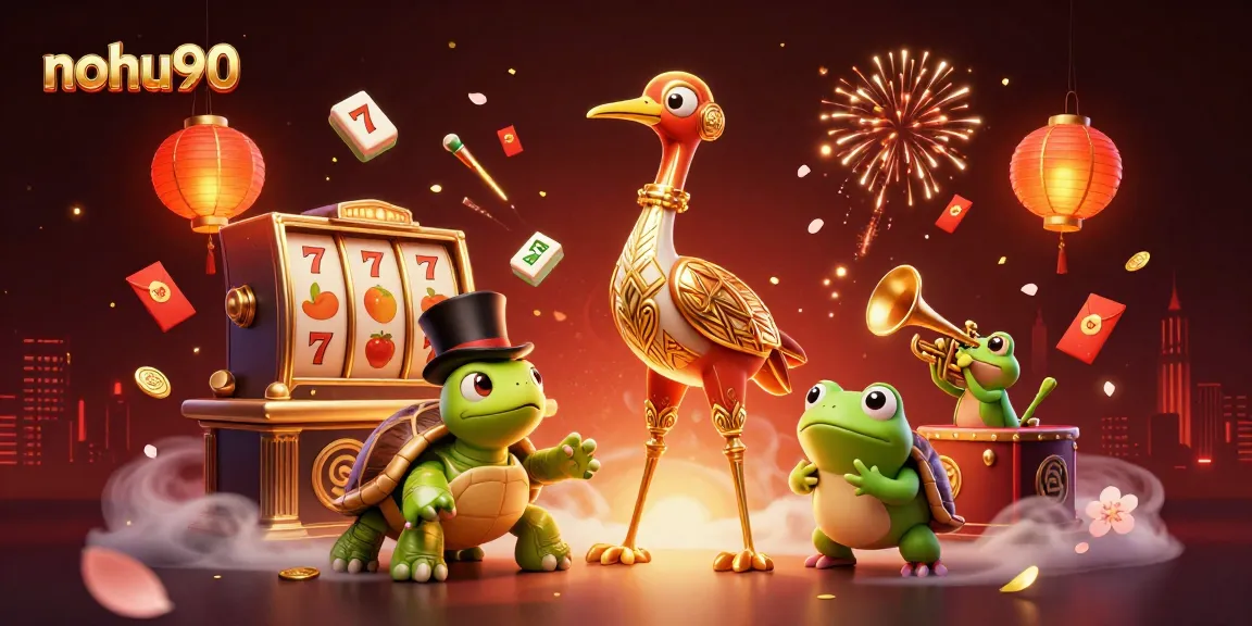 Play exciting slots and win big at nohu90 with vibrant characters and detailed gaming elements.