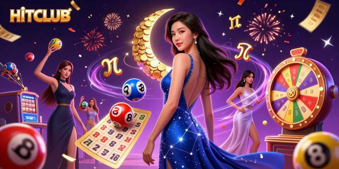 Join the excitement at HITCLUB with dynamic lottery elements and vibrant casino visuals.