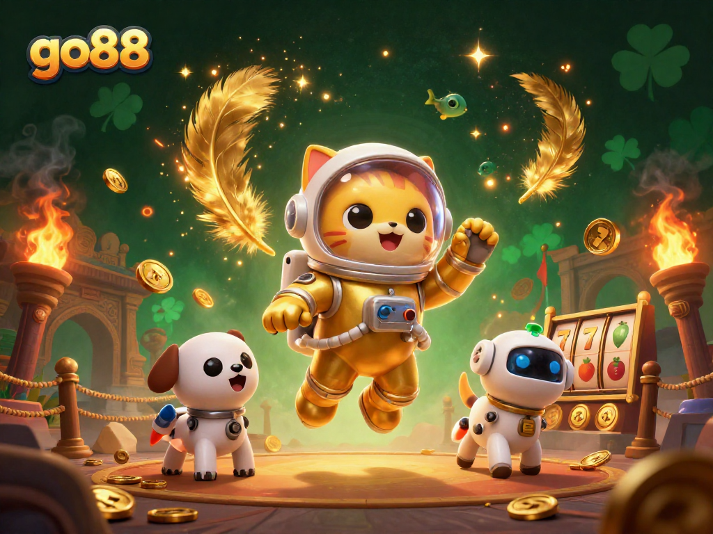 Experience thrilling gameplay at go88 with vibrant casino elements, animated characters, and dynamic betting scenes.