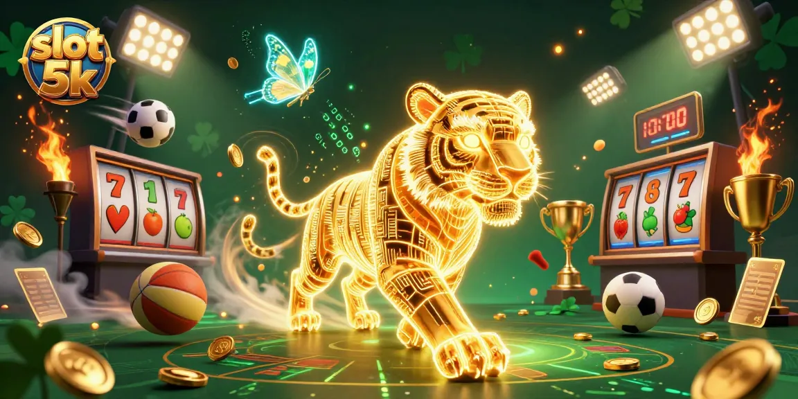 Menangkan slot 5k dengan simbol keberuntungan dan visual kasino yang menarik.