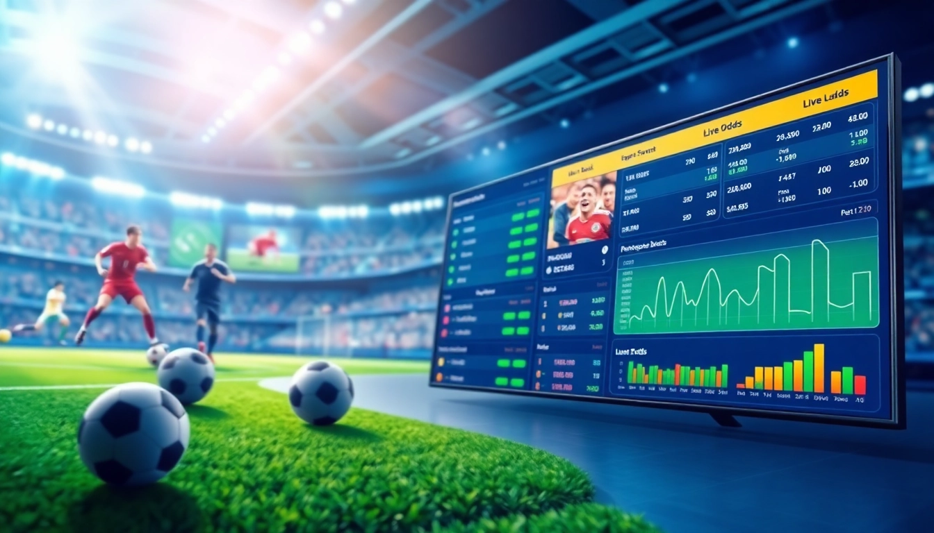 Engaging online Betting interface showcasing live odds in a vibrant sportsbook setting.