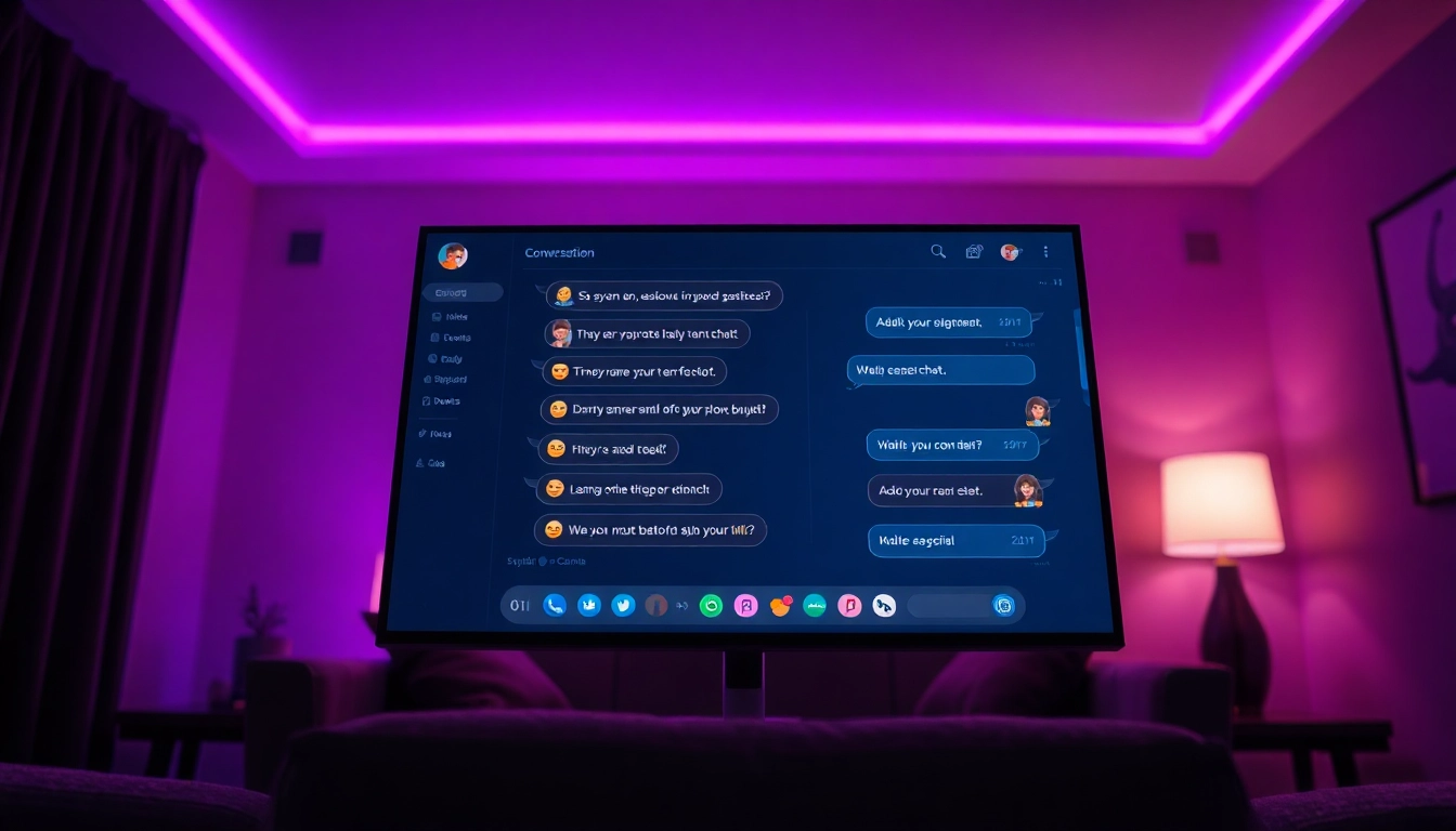 Engaging user interface for porn ai chat featuring vibrant colors and interactive elements.