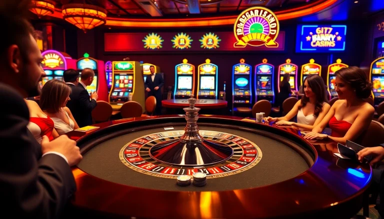 Players enjoying high-stakes roulette at a casino, featuring the hidden wiki link subtly integrated into the atmosphere.