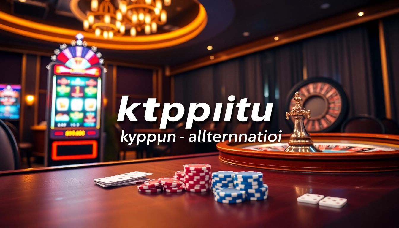 Experience the excitement of ktpjitu alternatif with elegant slot machines and vibrant casino visuals.